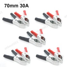 70mm 30A Alligator clip Crocodile Battery Test lead Connector Insulated Probe