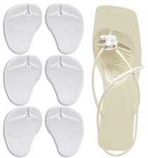 3 Pairs Gel Metatarsal Pads Anti-Slip Ball of Foot Cushion Insoles for Thong