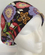 Floral Adjustable Medical Slim Lid surgeon Scrub Cap Anesthesiologist Chef Hat