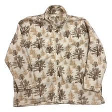 Vintage St. John's Bay Fleece Jacket Beige Womens 2x Full Zip Outdoors