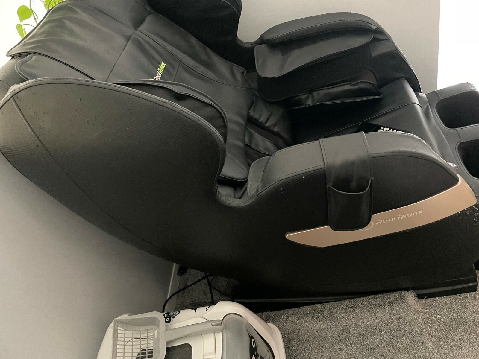 Massage Chair Real Relax 2020 , Full Body Zero Gravity Shiatsu Recliner Blue eBay