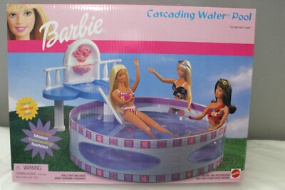 NEW BARBIE MATTEL 2001 CASCADING WATER POOL OVER 3 YEARS DOLL PLAY