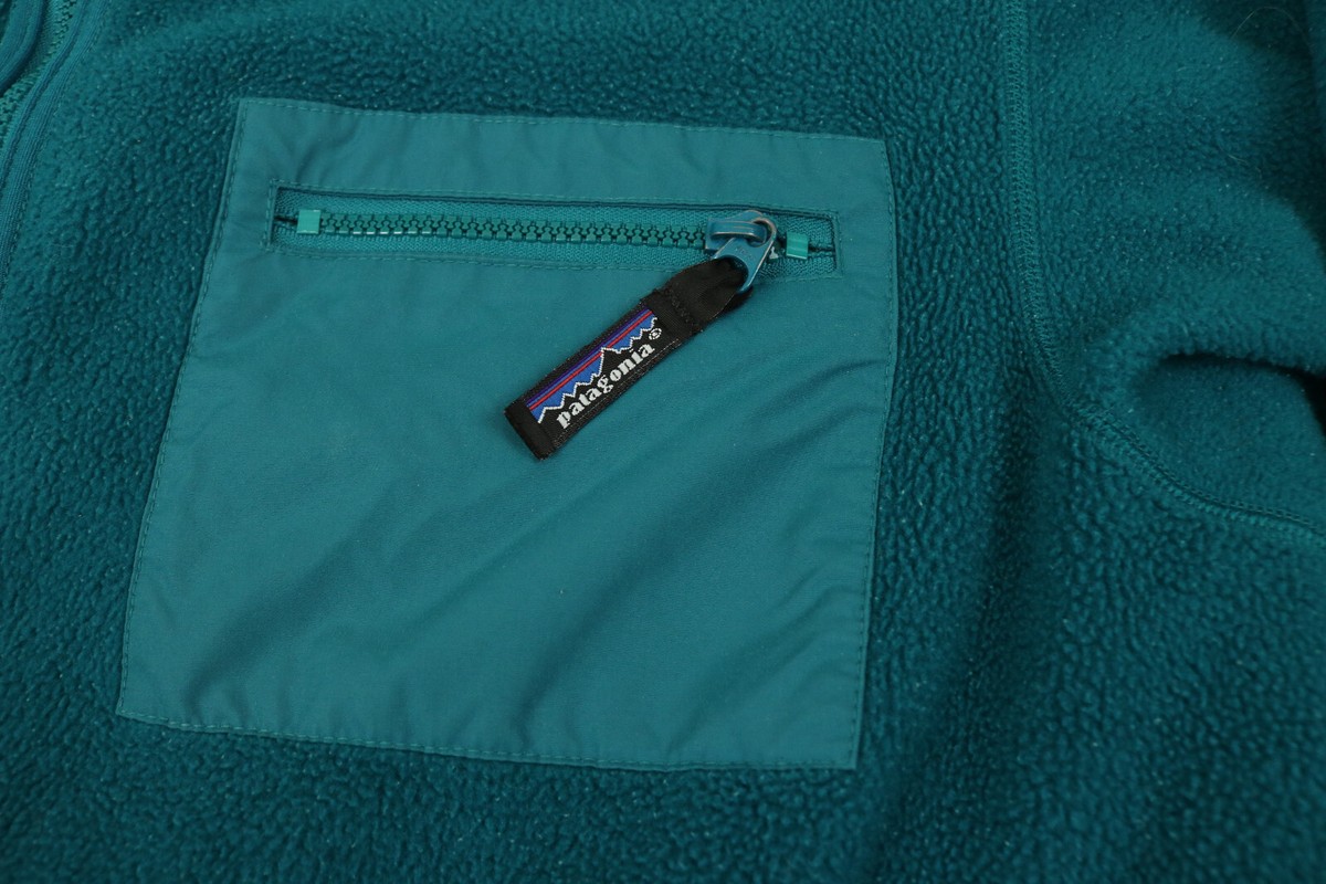 teal patagonia fleece