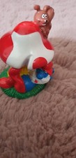 Papa Schlumpf mit Pilz und Eichhörnchen Smurf  Sammlung BIP Holland I.M.P.S. rar