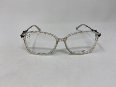TIMEX OPTICS 6:26AM 54/15/140 YG BLACK CRYSTAL GOLD FLEX HINGE EYEGLASSES:P95