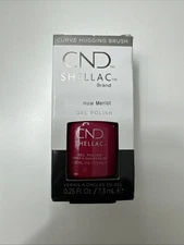 CND Shellac Gel Polish How Merlot 0.25oz