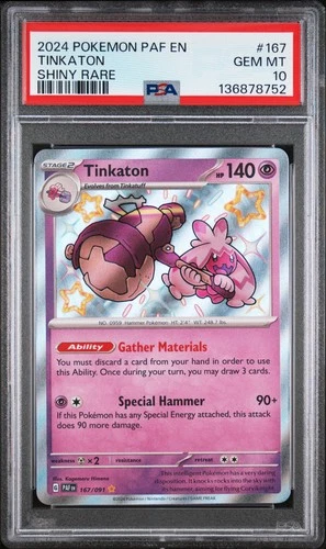 Pokemon Paldean Fates Tinkaton 167 PSA 10
