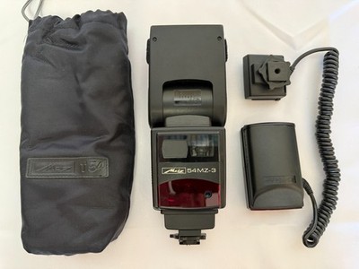 Metz 54 MZ-3 Zoom Flash + SCA 3002 Nikon TTL Module + Off-Shoe Cord & Mount