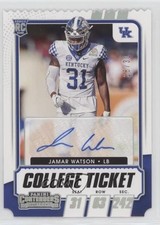 2021 Contenders Draft Picks College Ticket Stub 28/31 Jamar Watson #177 Auto 7xr