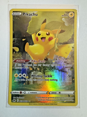 Pokemon Pikachu Ultra Rare Crown Zenith: Galarian Gallery GG30