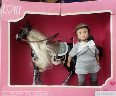 Lori Dolls   Mini Doll & Toy Horse   Small 6-inch Doll & Gypsy Vanner Horse