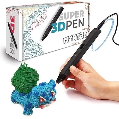 MYNT3D Super 3D-Stift 1,75 mm ABS und PLA-kompatibler 3D-Druckstift Schwarz - Bild 1 von 4