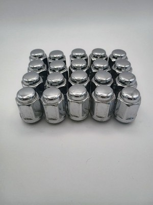 20pc Chrome M12x1.25 Acorn Wheel Lug Nut OEM Nissan Infiniti Conical Seat 