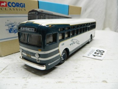 Corgi 1:50 General Motors 4505 Bus Greyhound Lines Route San Francisco 98602