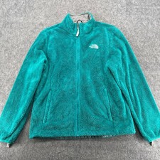 The North Face Osito Fleece Sweater Jacket Womens XL Teal Full Zip Mock