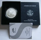 2008-W Rev. of 2007 BURNISHED AMERICAN SILVER EAGLE COIN ~w/U.S. Mint Box & COA~