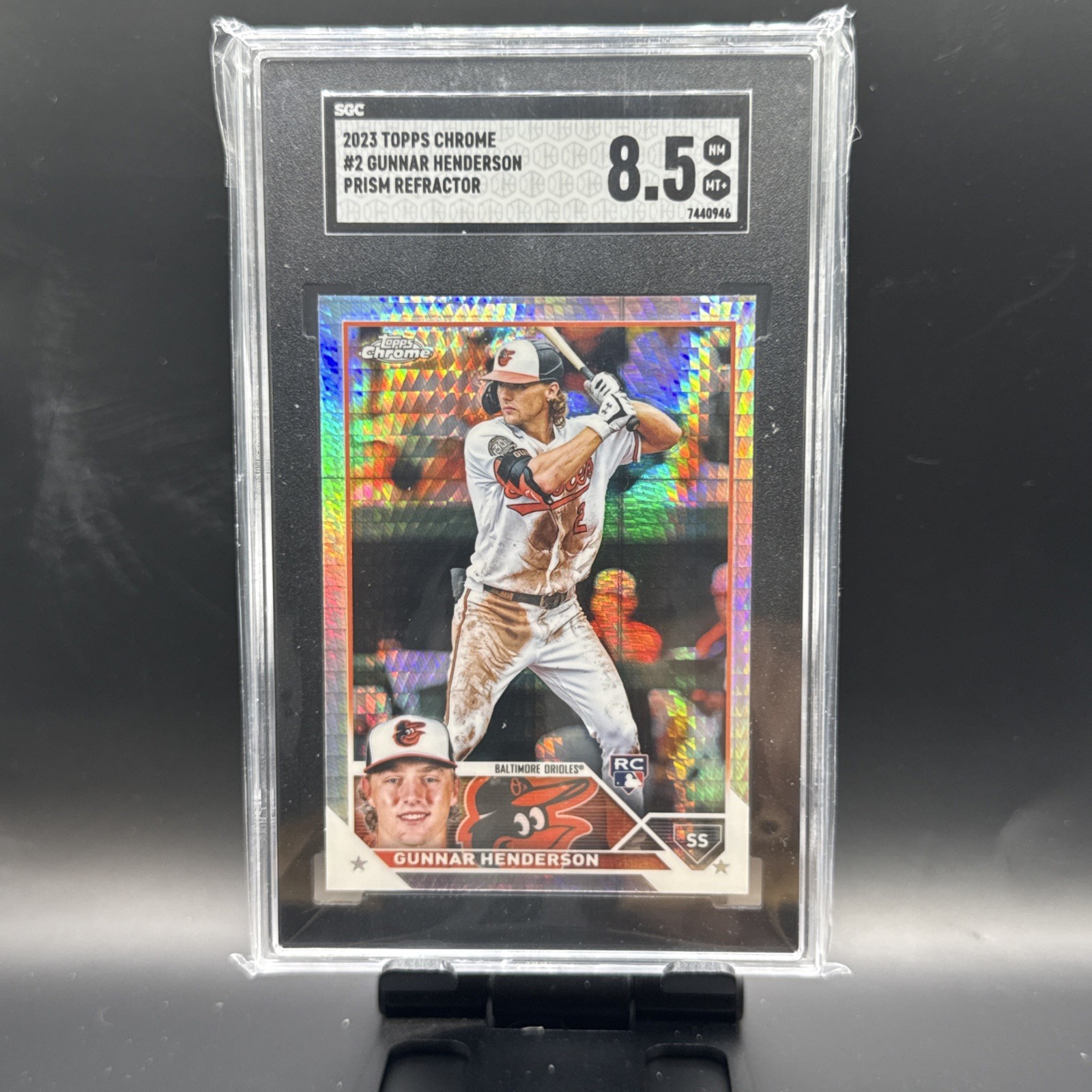 2023 Topps Chrome Gunnar Henderson #2 Prism Refractor (RC)