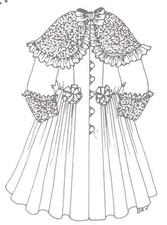 DOLL COAT sewing pattern in 4 different sizes -U PICK- 13-14,15-16,20-21, 23-24