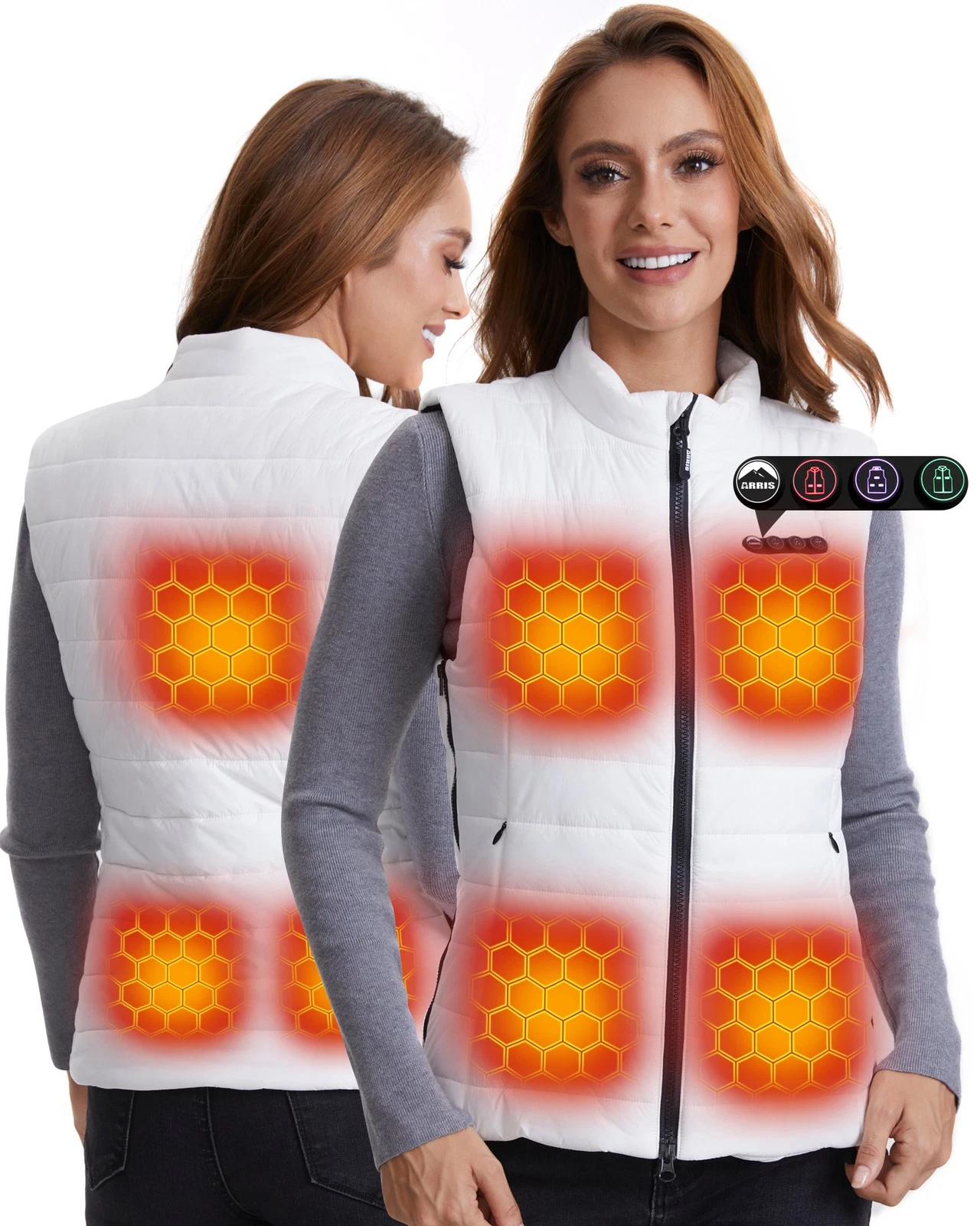 ARRIS 7.4V Heated Vest for Women Lightweight Electric Heating Gilet with Battery
Opens in a new wind