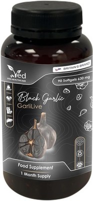 GarliLive, 90 Softgels, Fermented & Odourless Black Garlic    NEU  OVP NP: 49,- 