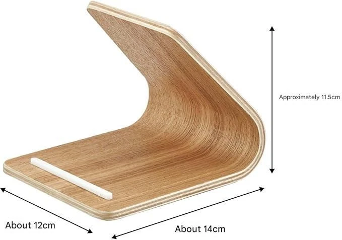 Yamazaki Rin Soporte de Tableta de Madera Natural Soporte de Escritorio Sopor... - Imagen 2 de 4