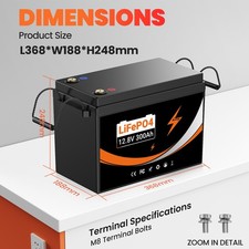 12V 24V 300Ah 100Ah LiFePO4 Lithium Battery Pack for RV Marine Solar Home Energy