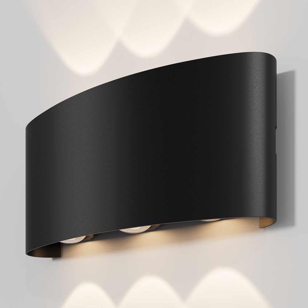 Maytoni Applique da parete per esterno moderna a LED con struttura grande in met