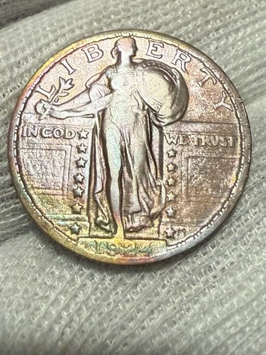 1924 Standing Liberty Quarter, Choice Lustrous AU+ High Grade Toned