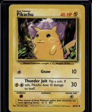 Pikachu Common Base Set 058/102 NM