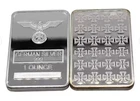 German Eagle Iron Cross .999 Silver 1 Oz Bar. Mint!!