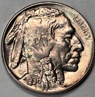 1936-P Buffalo Nickel / SUPERB GEM BU/Nice Toning