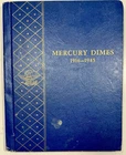 1916-S - 1945-S Mercury 10c Silver Partial Collection Whitman Album 73 Dimes