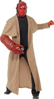 Smiffy's Men's Hellboy Costume Coat Mask Arm Piece & Belt Buckle Size: M Col... Smiffy's Men's Hellboy Costume Coat Mask Arm Piece & Belt Buckle Size: M Col...