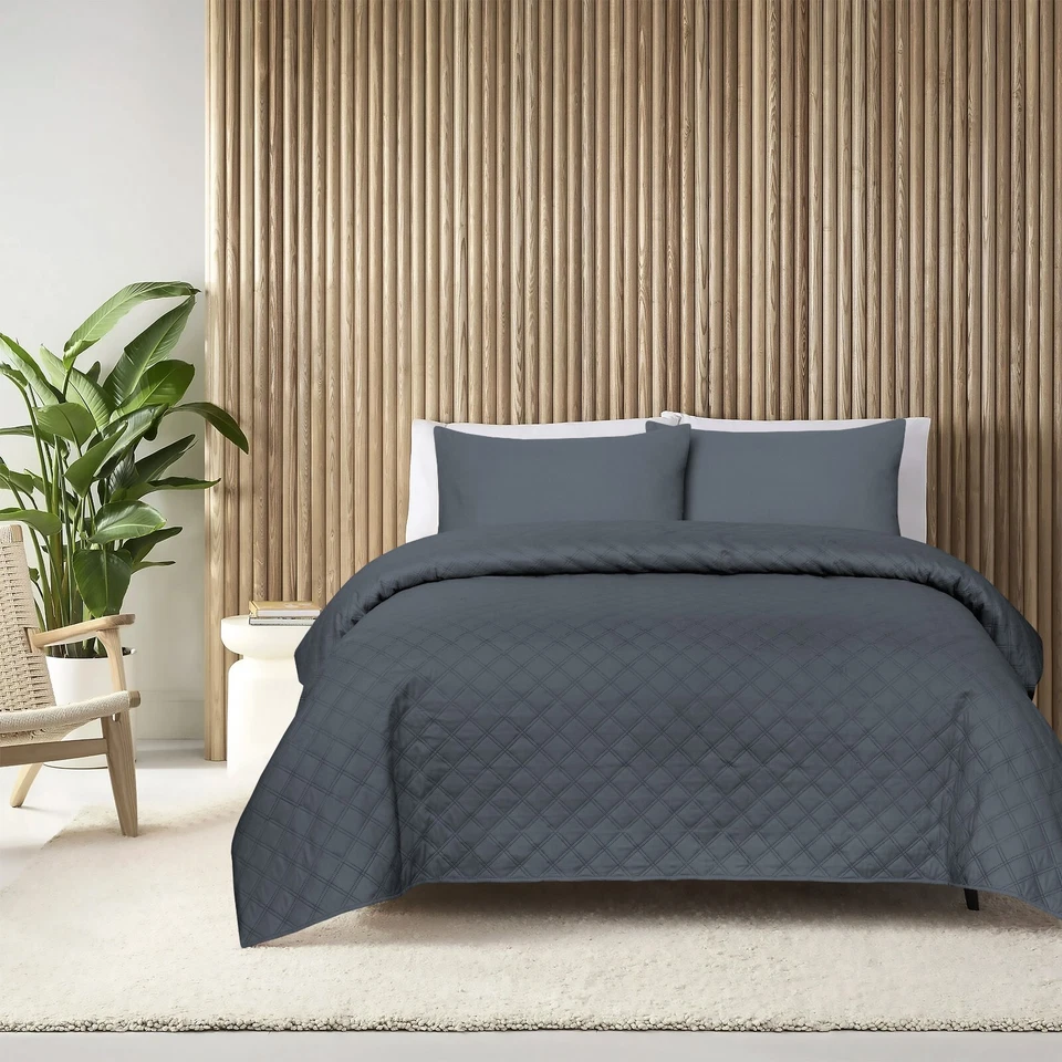 AMSONS Bedspreads Queen Super King And King Size Duvet Quilt Coverlet Set