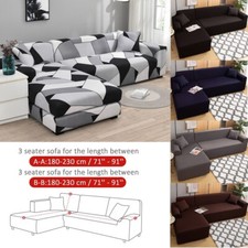 Sofa Covers Elastic Couch Cover L-shape Sectional Corner Sofa Slipcovers