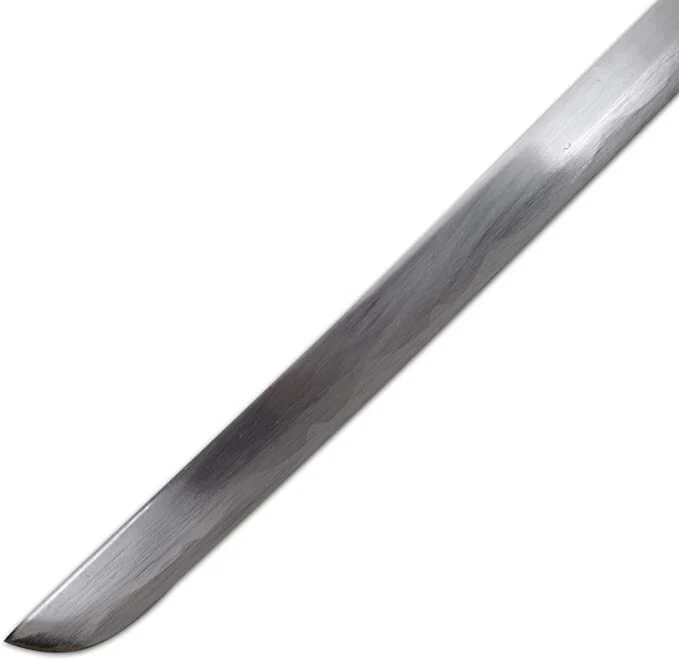 Espada táctica japonesa Katana ninja samurai verde de dos tonos de 40" con soporte Foto 3 de 4