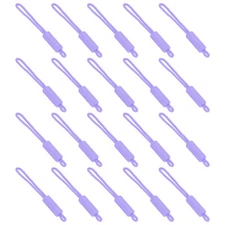 Replacement Zipper Pull Cord, 40Pcs Nylon Zipper Puller Slider Light Purple