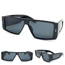 New Classic Retro Modern Style Club Rave Party SUN GLASSES Black Frame Dark Lens