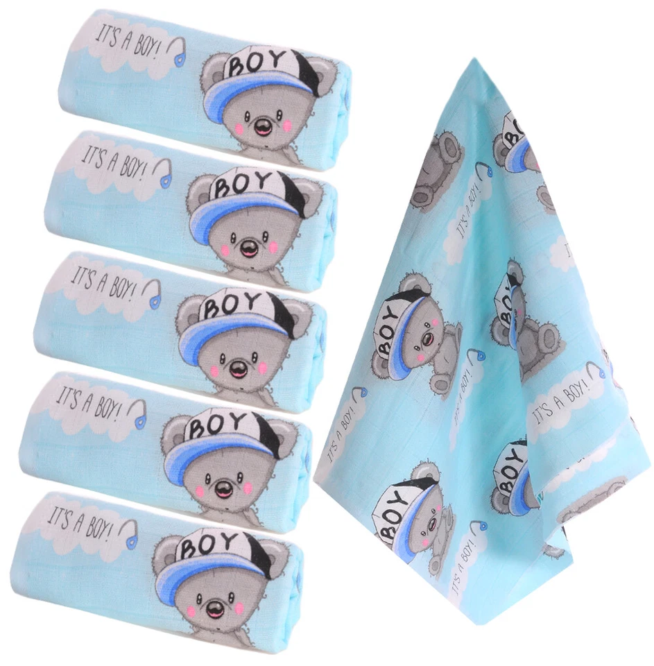 LA BORTINI Pañales de gasa paños para escupir finamente tejidos paños de gasa para bebé paños de 1-20 años