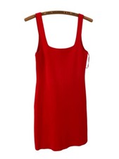NWT J.Crew Squareneck A-Line Mini Sweater Dress in Belvedere Red XSmall