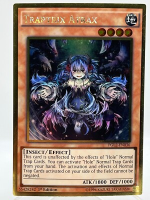 Yugioh Traptrix Atrax 1st Edition Gold Ultra Rare PGL2-EN036