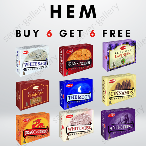 Hem Incense Cones Joss Mix & Match Scent Burning Cone Insence Aroma