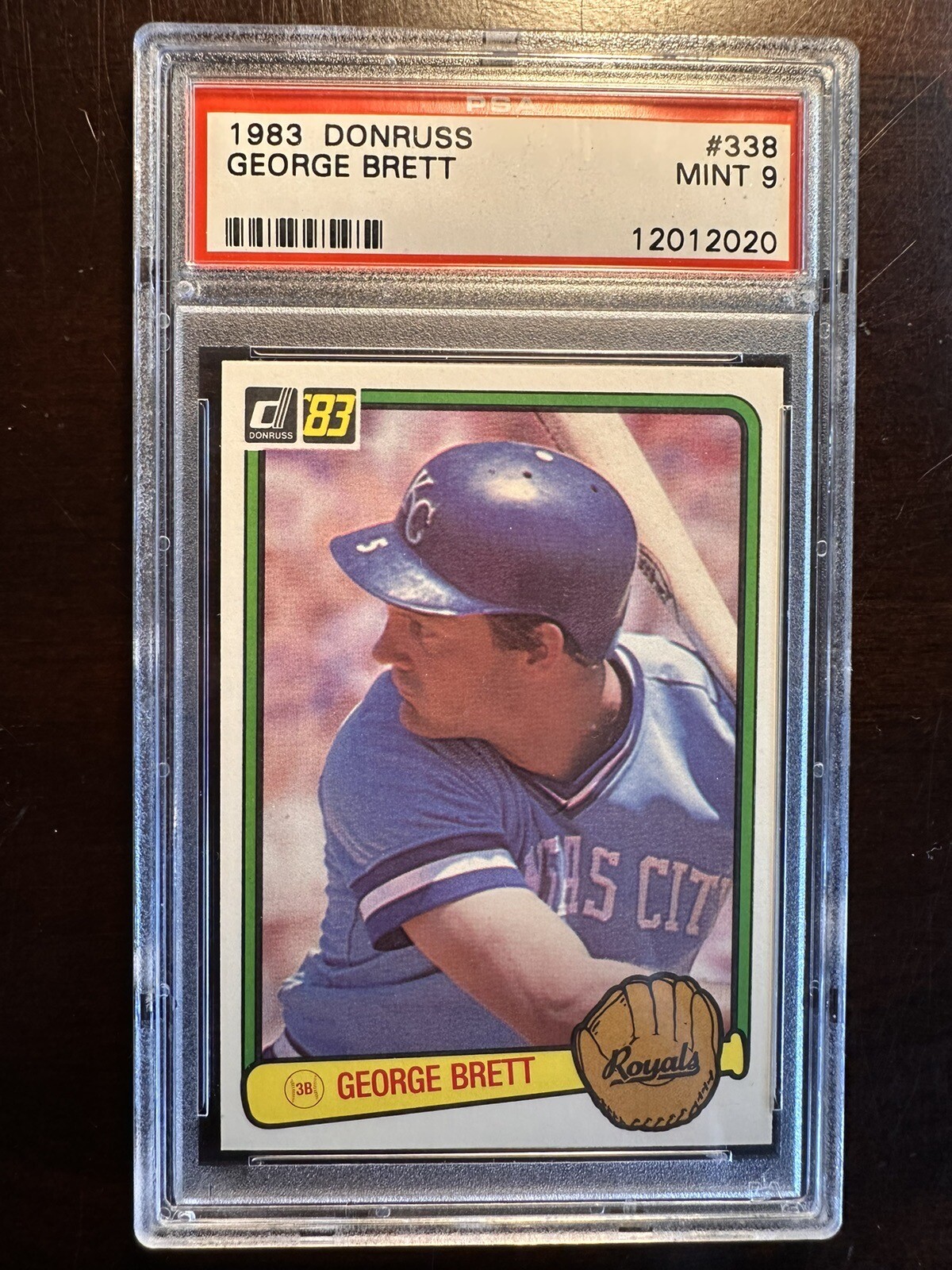 1983 Donruss #338 - George Brett - PSA 9