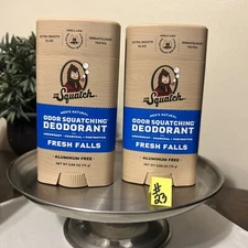 Dr. Squatch Fresh Falls Men's Natural Deodorant 2.65 oz. Aluminum Free 2-pack