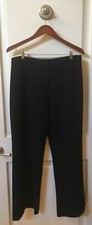 Wallis Black Women  s Flat Front Dress Pants Size 14