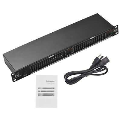 Btuty Audio Equalizer EQ-215 Dual Channel 15-Band Equalizer 1U Rack Mount J3F5