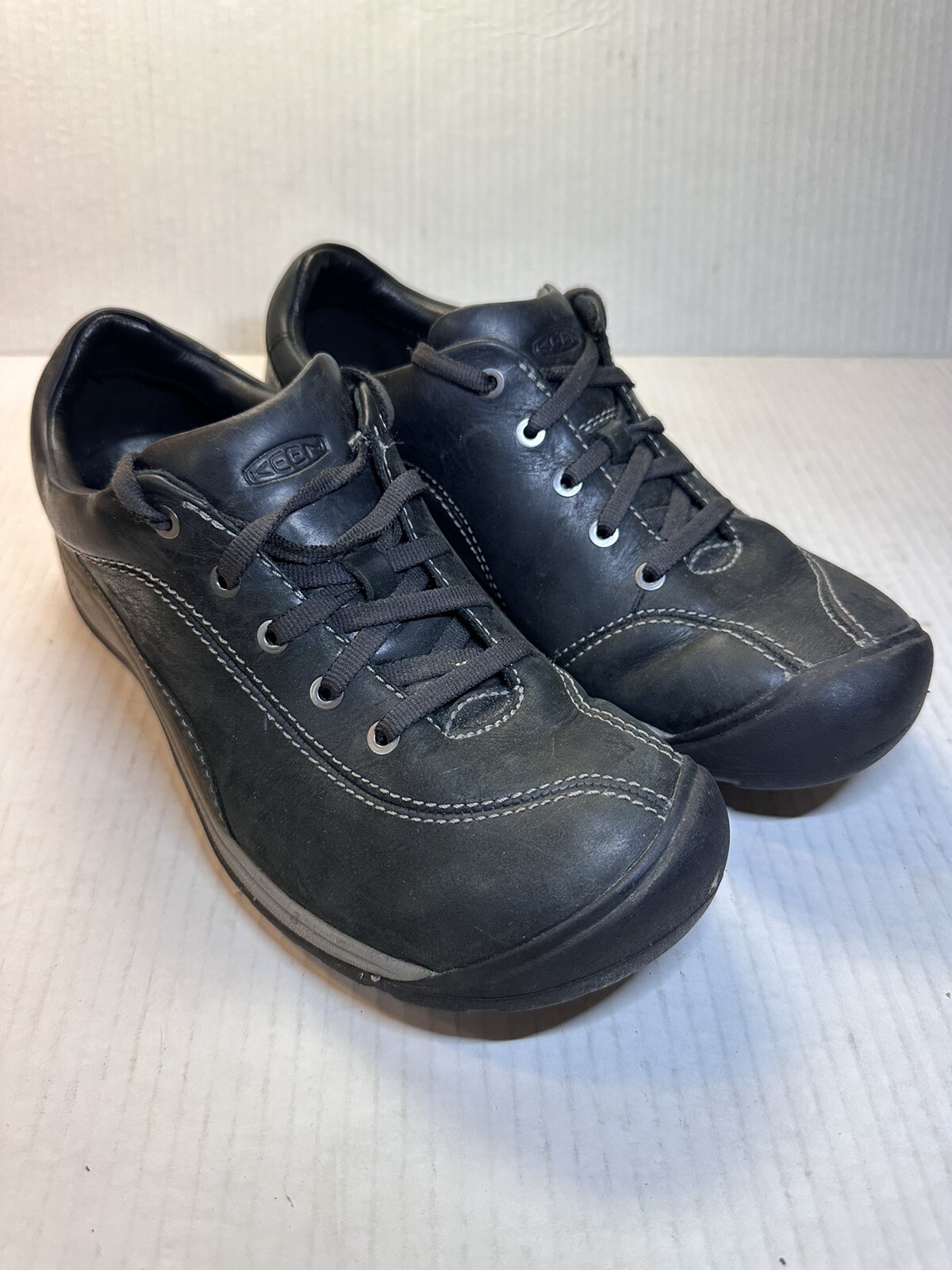 KEEN Scarpe da Escursionismo Donna Presidio II 1018314 Nero Acciaio Grigio US 8 5 EU 39
