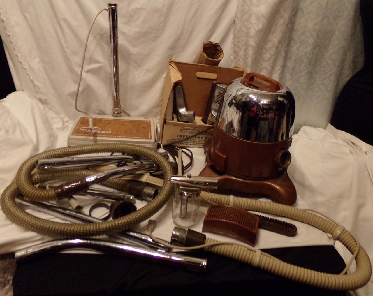 Rexair Rainbow Vacuum Cleaner Vtg Canister w/ Attachments Works Model D eBay