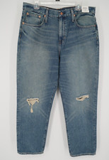 J Crew Women's Slouchy Distressed Boyfriend Jeans Southern Sky Wash Size 31 148