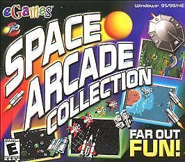 SPACE ARCADE COLLECTION CD-ROM PC Game, 2001 EGames - New/Sealed